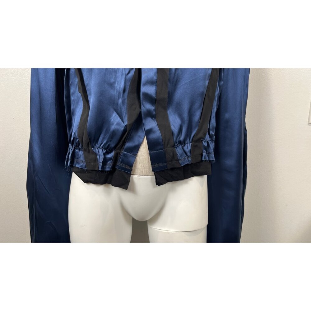 UMIT UNAL COUTURE SILK BLOUSE - Picture 10 of 11